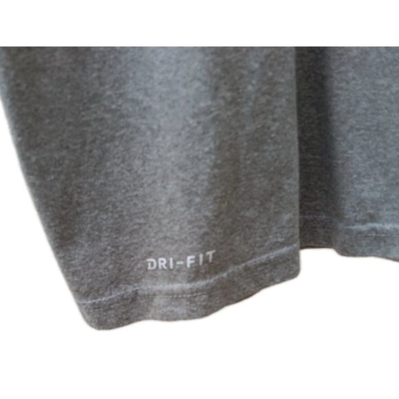 Nike Men’s XL Dri-Fit Performance T-Shirt – Grey Crew Neck Short Sleeve Training - Picture 3 of 6